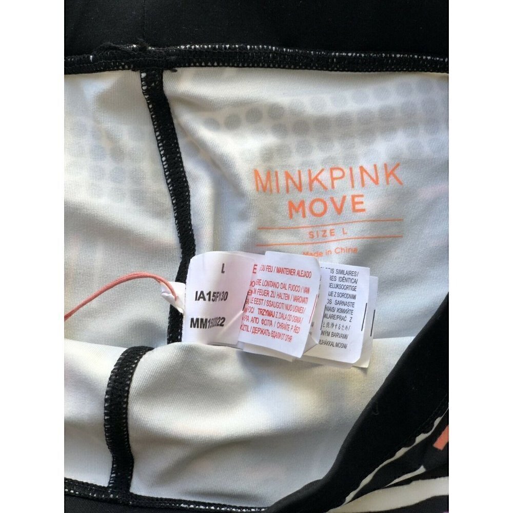 MinkPink Personal Best Crop Legging Stretch Active Pants Size L - Picture 4 of 9